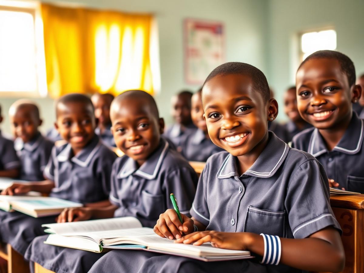 Children learning in a supported classroom